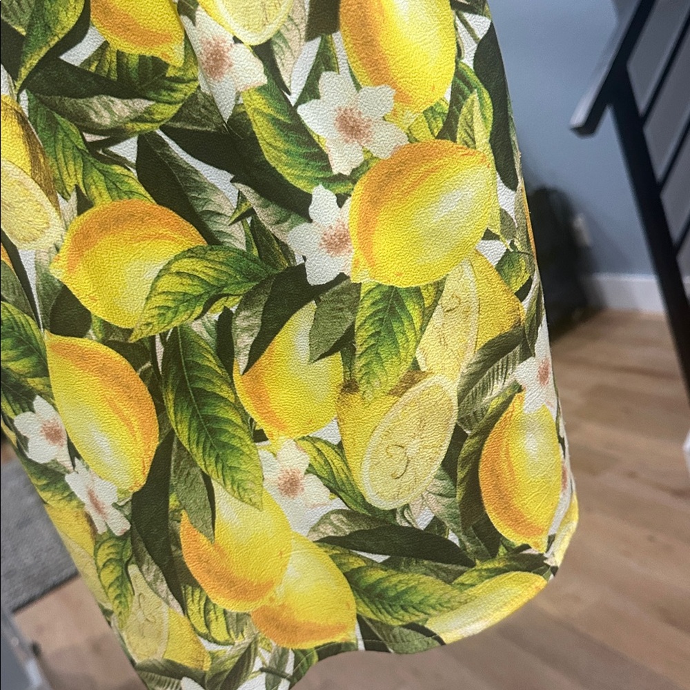 Show Me Your MuMu Yellow Lemon Midi Dress - Picture 3 of 5